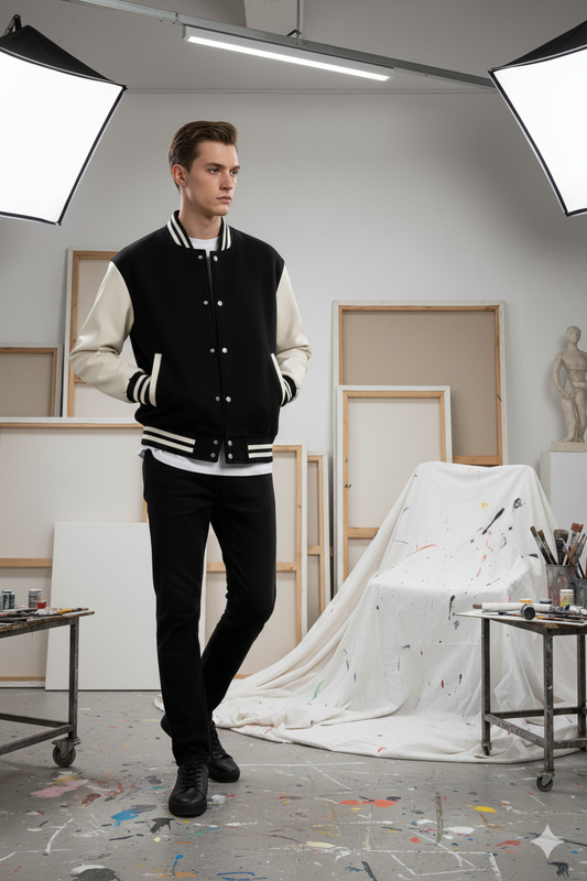Classic Black Baseball Jacket