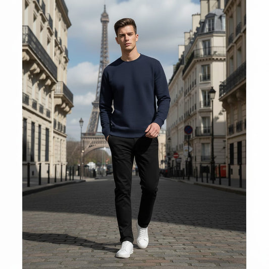Navy Basic Sweatshirt