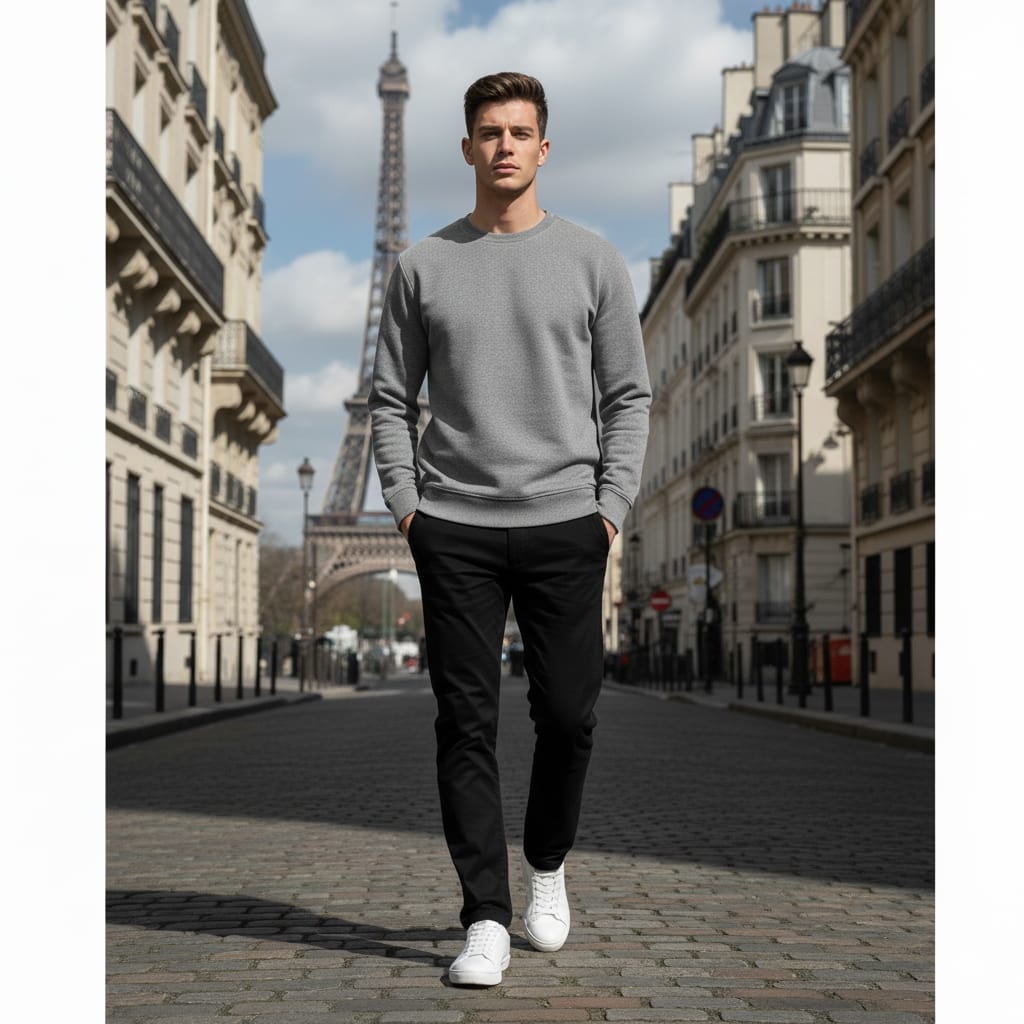 Lit Grey Basic Sweatshirt