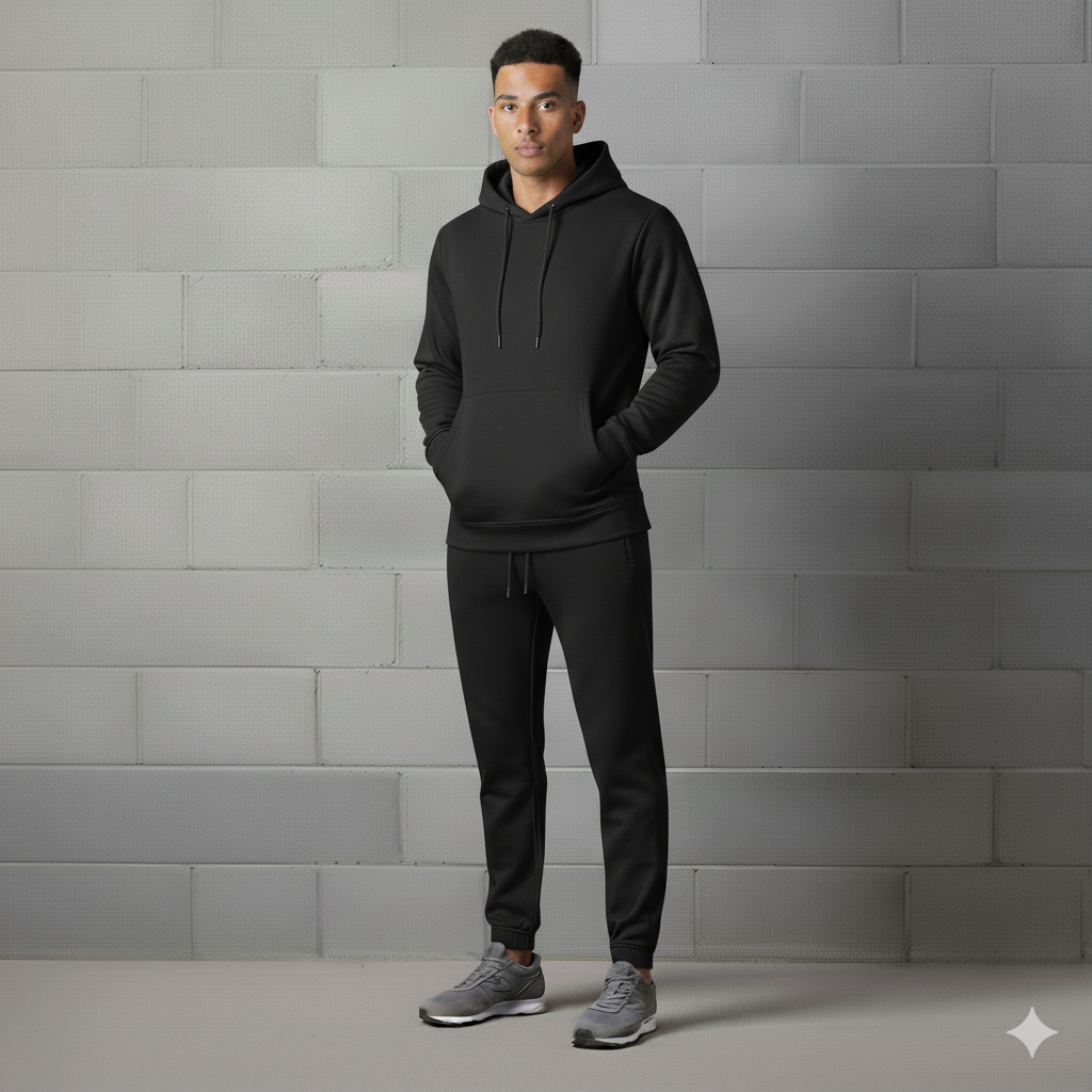 Black Basic Tracksuit