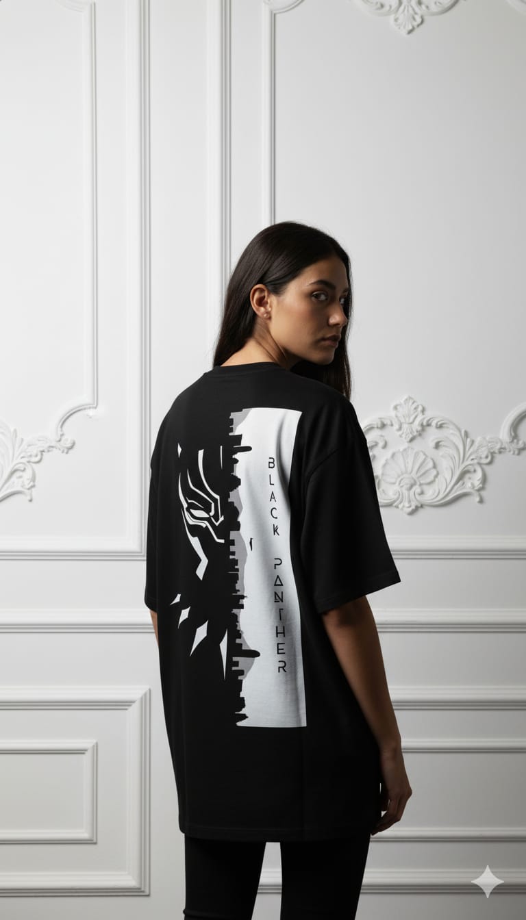 Panther Drop Shoulder T-shirt