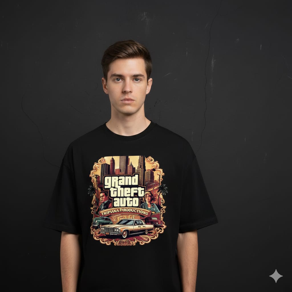 Retro Game Drop Shoulder T-shirt