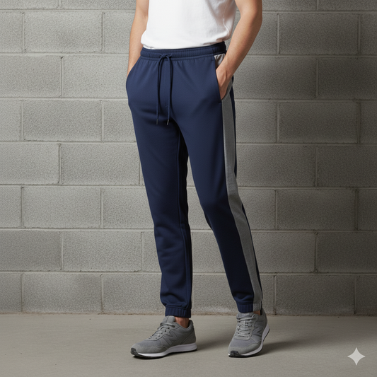 Navy & Grey Contrast Trouser