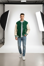 Forest Green Baseball Jacket