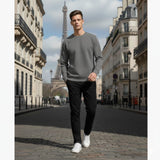 Steel Grey Basic Sweatshirt