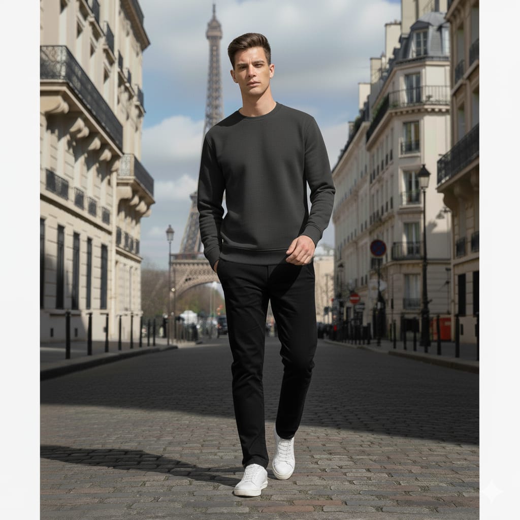 Charcoal Basic Sweatshirt