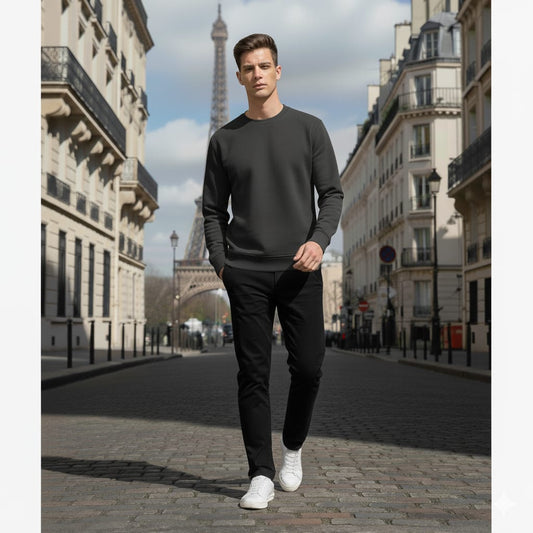 Charcoal Basic Sweatshirt