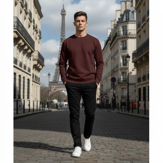 Maroon Basic Sweatshirt