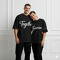 Together Forever Couple Design Drop Shoulders