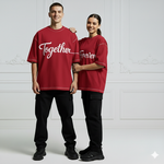 Together Forever Couple Design Drop Shoulders