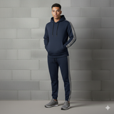 Tracksuit with Contrast Navy & Grey