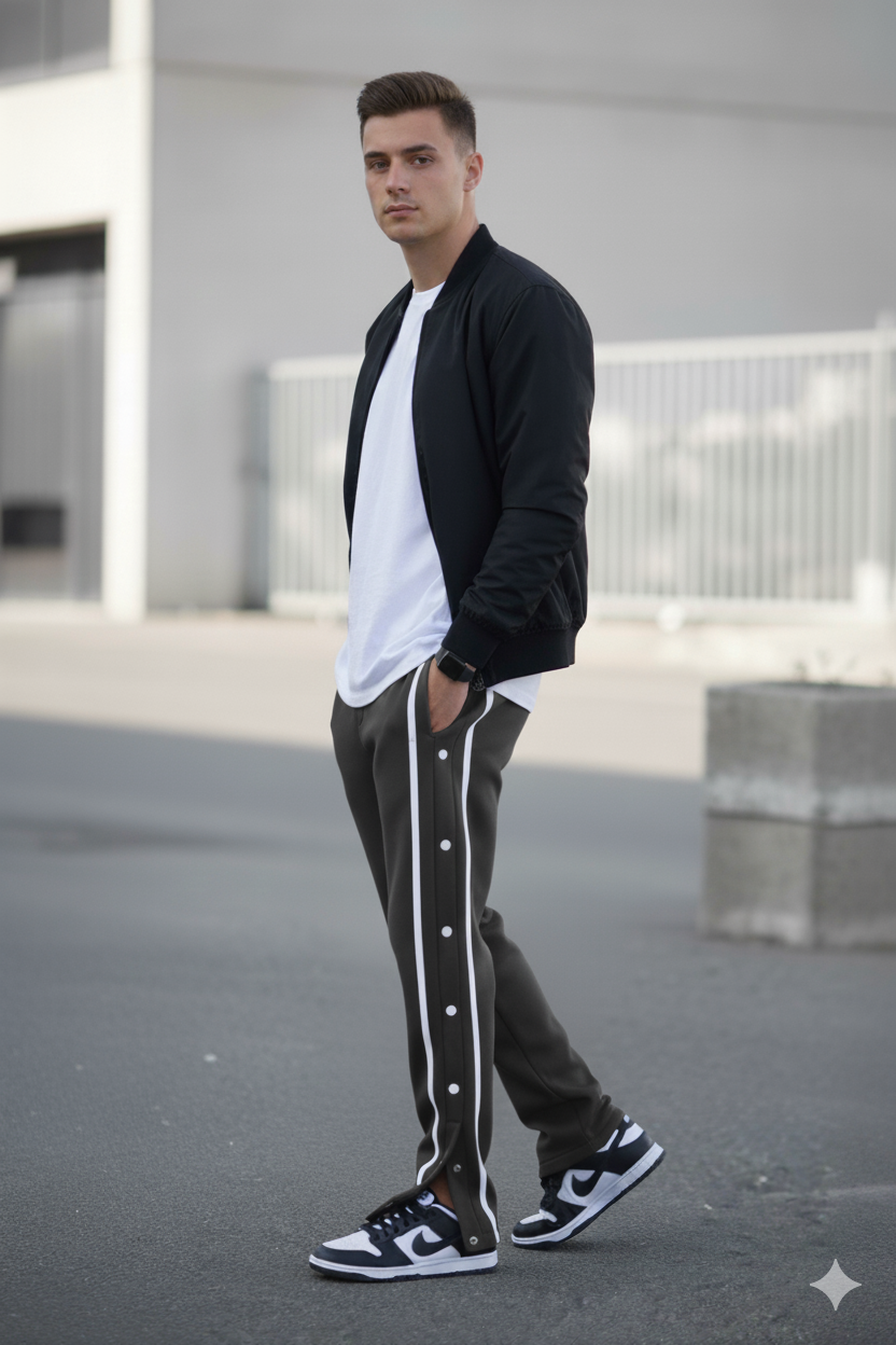 Steel Grey Trouser with Buttons