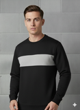Black & Grey Contrast Sweatshirt