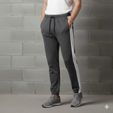 Grey & White Trouser with Contrast