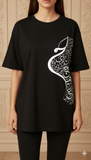 Calligraphy Drop Shoulder T-shirt